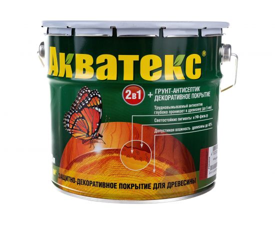 Защитно-декоративное покрытие для древесины Рогнеда Акватекс (рябина; 3 л) 557 