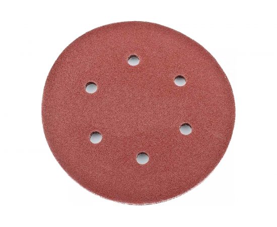 Лист шлифовальный (5 шт; 150 мм; 6 отверстий; Р400) для эксцентриковых шлифмашин REDVERG 6624200 