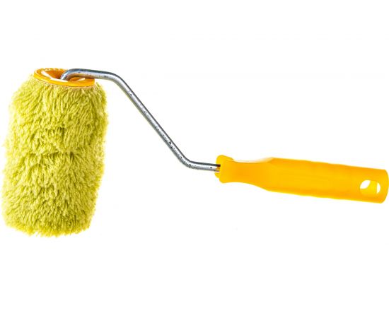 Малярный валик РемоКолор с рукояткой Синтэкс , ось 6мм, D40мм, 100мм, красная рукоятка, 04-2-510 