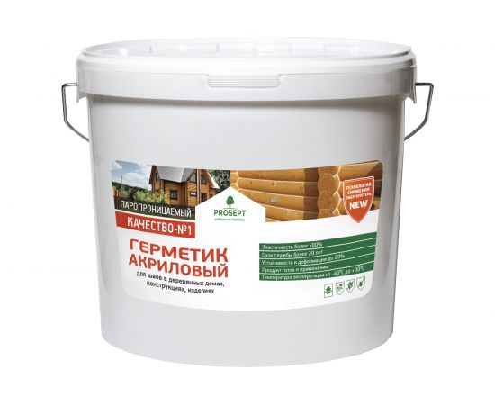Акриловый герметик ТЕПЛЫЙ ШОВ Сосна 15 кг PROSEPT 0024-15с 
