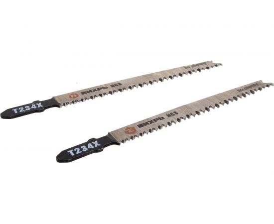 Пилка для лобзика по дереву, ДСП T234X быстрый чистый рез, HCS 2 шт. REDVERG 6623537 