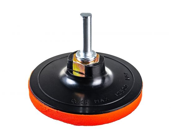 Диск резиновый опорный с липучкой 100 мм, для АГШК Черепашка + переходник On 19-09-000 