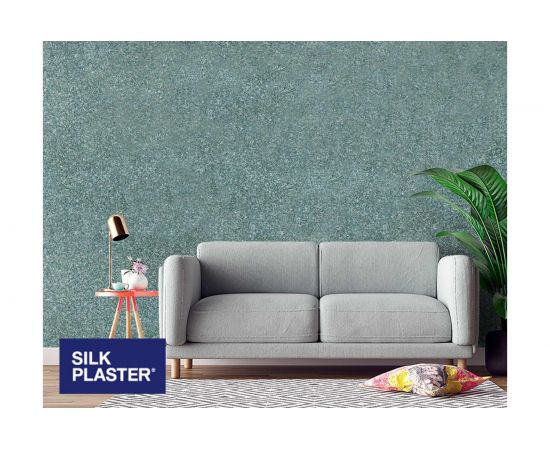 Жидкие обои Absolute Изумрудно-зеленый 1.053 кг Silkplaster A255 – изображение 2