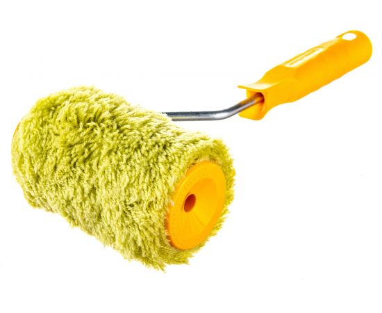 Малярный валик РемоКолор с рукояткой Синтэкс , ось 6мм, D40мм, 100мм, красная рукоятка, 04-2-510 – изображение 2