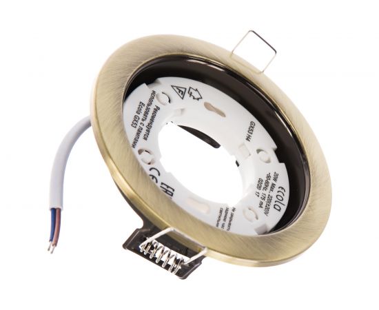 Встраиваемый светильник Ecola GX53 H4 без рефл. Черненая бронза 38x106 /к+/ FN53H4ECB – изображение 2