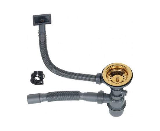 Мойка MELANA ProfLine 3.0/220, сатин, золото, врезная, прямоугольная D6545HG золото – изображение 2