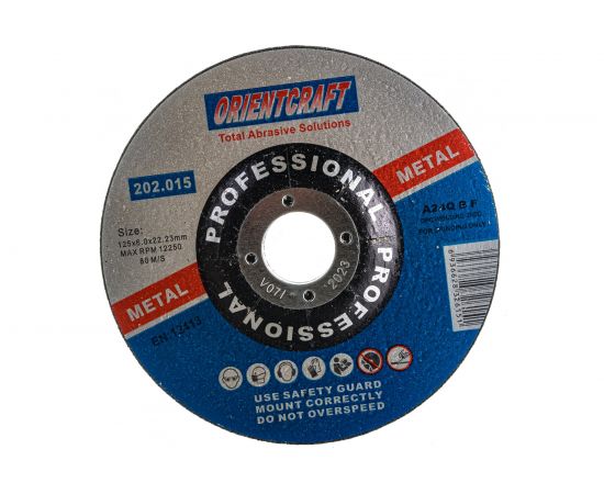 Диск зачистной по металлу (5 шт; 125x6x22.2 мм) Orientcraft OCW125602210 – изображение 2