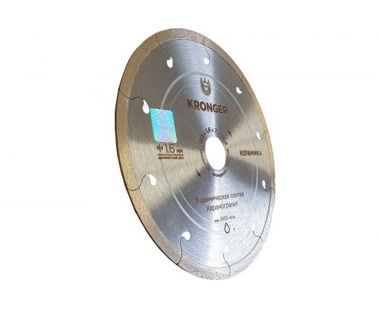 Диск алмазный по керамограниту (180x25.4 мм) Kronger K200180 – изображение 2
