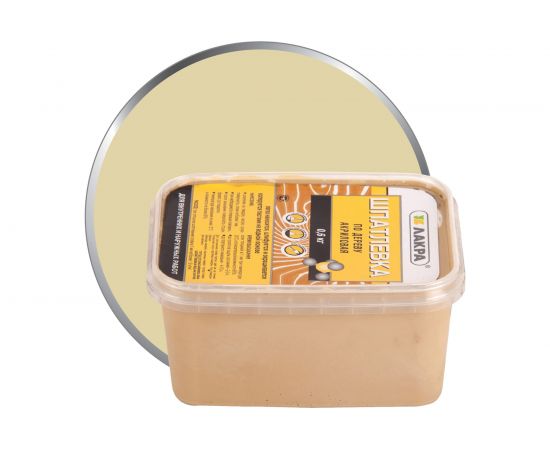 Шпатлевка по дереву Бук 0,6 кг Лакра 90000203126 – изображение 2