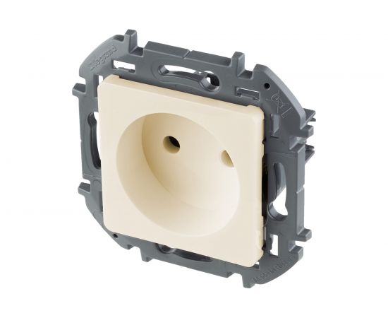 Розетка Legrand 2К - 16 А - 250 В - INSPIRIA - слоновая кость 673711 – изображение 2