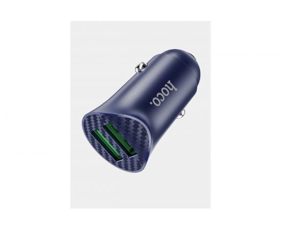 Автомобильная зарядка Hoco Z39 QC3.0, два порта USB, 18 Вт, черный 796498 – изображение 21