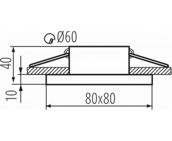 Точечный светильник KANLUX для ванной комнаты FLINI IP44 DSL-B/ 33120 – изображение 3