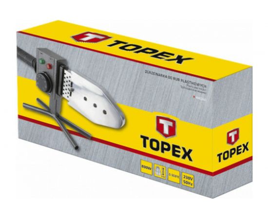 Аппарат для сварки полимерных труб TOPEX 800Вт, 4 насадки: O20, O25, O32, O40 мм, рабочая температура 0-300°C, масса 2.9 кг 44E160 – изображение 3