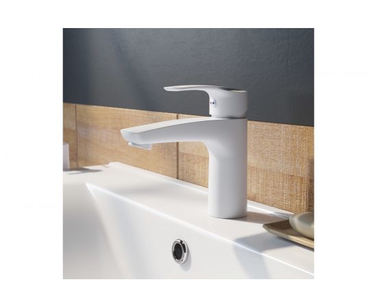 Смеситель для умывальника IDDIS Ray белый матовый RAYWT00i01 – изображение 3