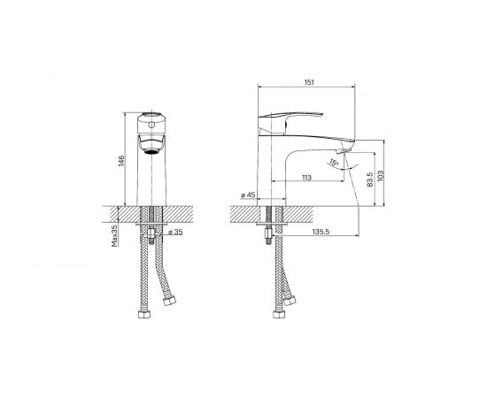 Смеситель для умывальника IDDIS Ray белый матовый RAYWT00i01 – изображение 4