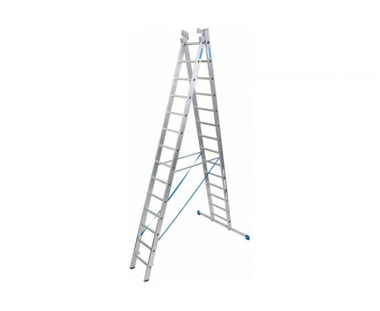 Трехсекционная универсальная лестница KRAUSE STABILO 3 х 14 перекладин 133724 – изображение 4
