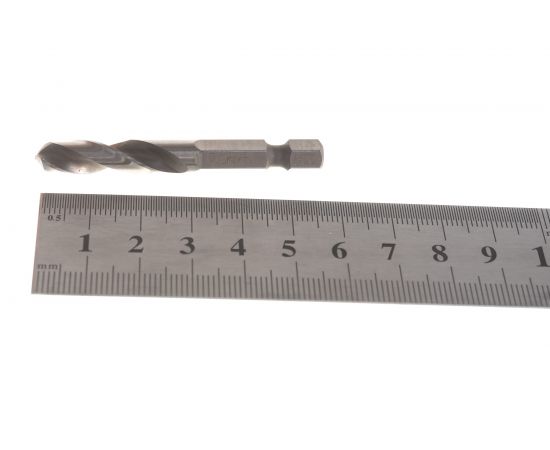 Сверло спиральное по металлу (7 мм; HSS-G; 5D; 135 град; шестигр.хв.) PROJAHN 133070 – изображение 4