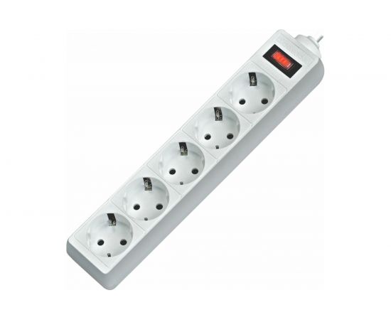 Сетевой фильтр Defender ES1.8 1,8 м, белый, 5 розеток 99481 