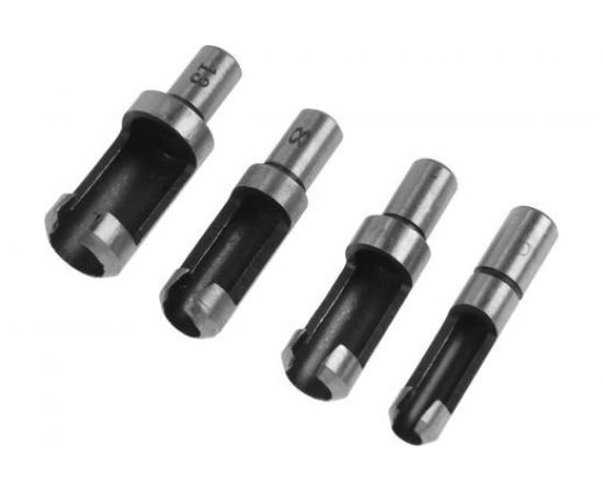 Набор пробочных сверл по дереву (4 шт; 6, 8, 10, 13 мм; цилиндрический хвостовик) TUNDRA 4617851 