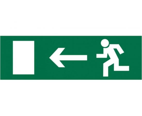 Наклейка Контур Лайн 300х100 Направление к эвакуационному выходу налево 10FC0403 