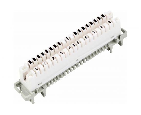 Размыкаемый плинт TWIST LSA Profil ABS, 10 пар, медные контакты LSA-U-C-09-TWCS 