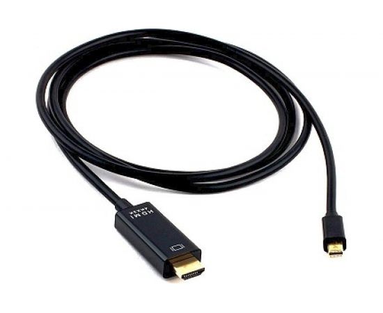 Кабель Cablexpert, mDP-HDMI, 20M/19M, 1.8м, черный, позолоченные разъемы, пакет, CC-mDP-HDMI-6 