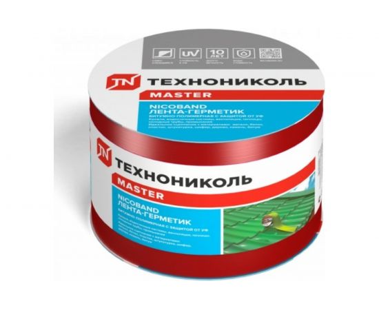 Лента гидроизоляционная Nicoband ГП (10 м х 10 см; красный) Технониколь ЦБ770885 