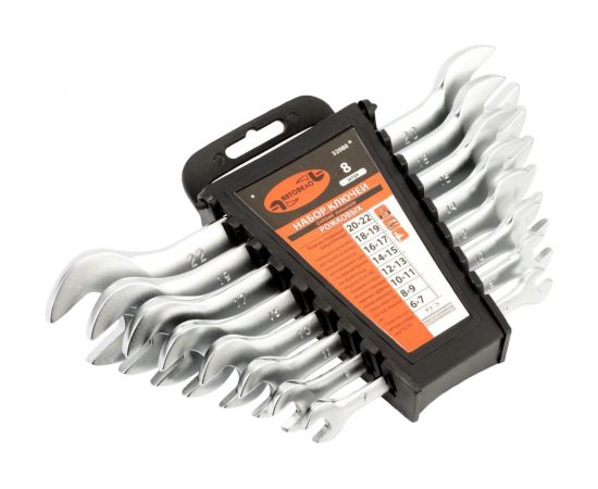 Набор рожковых ключей АвтоDело 8 шт. холдер 32080 14015 