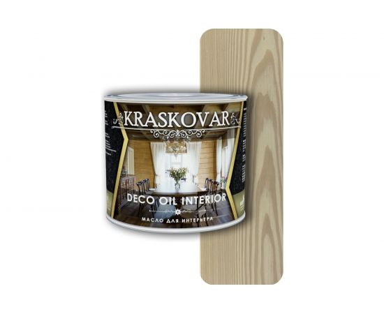 Масло для интерьера Kraskovar Deco Oil Interior белый 2,2л 1107 – изображение 2