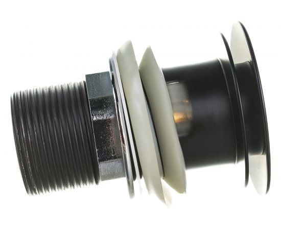 Донный клапан BELBAGNO с системой клик-клак, с переливом, черный BB-SAT-NERO – изображение 2