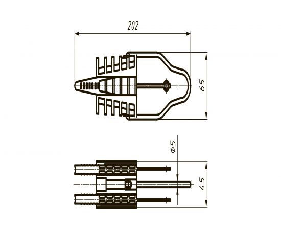 Анкерный зажим НИЛЕД для проводов ввода DN 126 10602381 – изображение 2