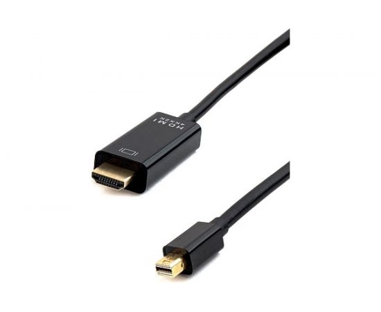Кабель Cablexpert, mDP-HDMI, 20M/19M, 1.8м, черный, позолоченные разъемы, пакет, CC-mDP-HDMI-6 – изображение 2