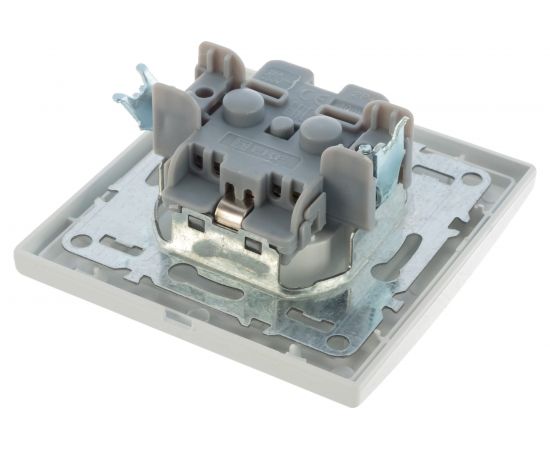 1-местная розетка EKF Минск, СП, с заземлением, с крышкой, 16А, белая, с защитной шторкой, IP44, SQ ERR16-029-100-44 – изображение 2