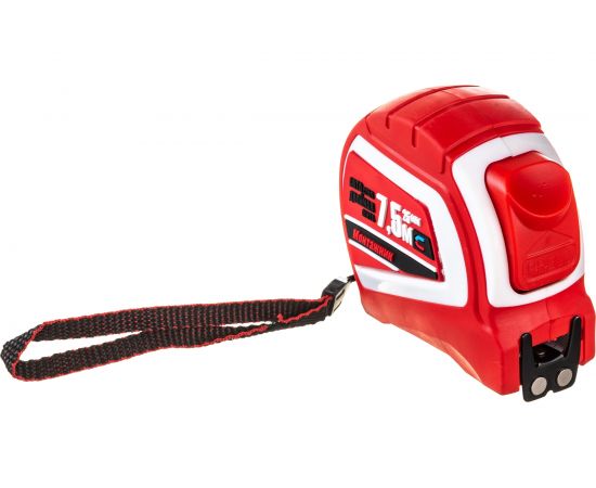 Рулетка с автостопом и магнитом Монтажник двусторонняя 7,5 м х 25 мм 603725 – изображение 2