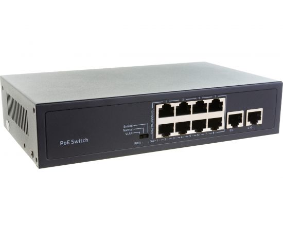 10 портовый POE Ethernet коммутатор Tantos TSn-8P10V – изображение 2