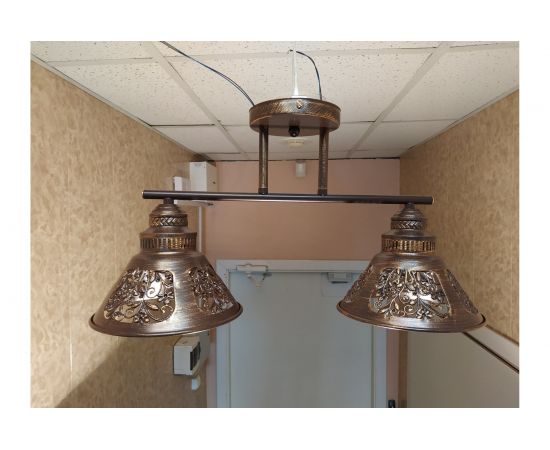 Люстра JUPITER LIGHTING ржа-2х60W E27 230V, 27 см-50.5 см-19 см MО 83-5046/2 – изображение 3