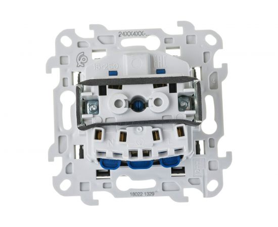 Розетка Simon 2К+З Schuko со шторками, графит 2450432-038 – изображение 3