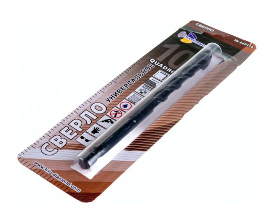 Сверло универсальное квадро 10 мм TRIO-DIAMOND 440110 – изображение 3