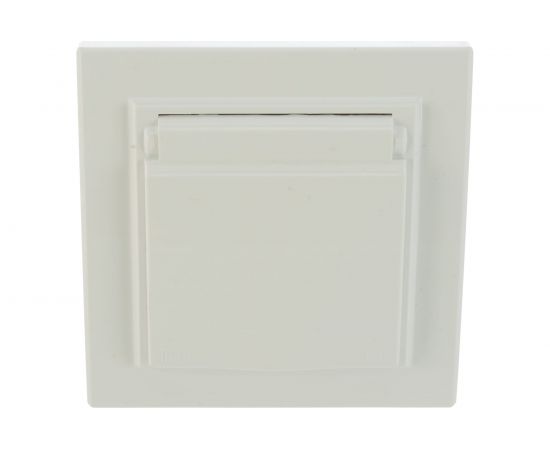 1-местная розетка EKF Минск, СП, с заземлением, с крышкой, 16А, белая, с защитной шторкой, IP44, SQ ERR16-029-100-44 – изображение 4