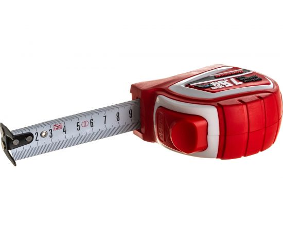Рулетка с автостопом и магнитом Монтажник двусторонняя 7,5 м х 25 мм 603725 – изображение 4