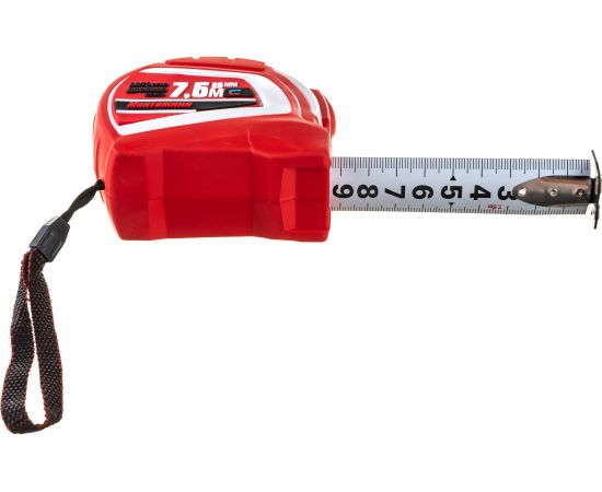 Рулетка с автостопом и магнитом Монтажник двусторонняя 7,5 м х 25 мм 603725 – изображение 5