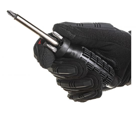 Отвертка с черной усиленной ручкой и 5 насадками CrV FIT 56245 – изображение 6