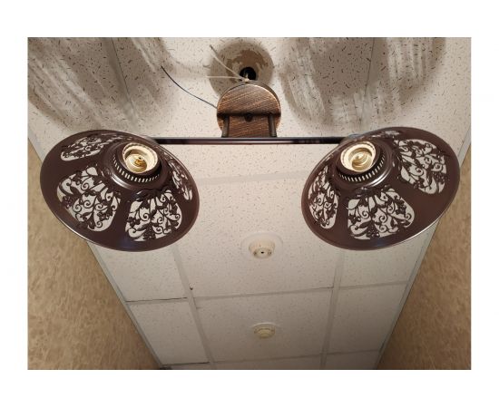 Люстра JUPITER LIGHTING ржа-2х60W E27 230V, 27 см-50.5 см-19 см MО 83-5046/2 – изображение 6