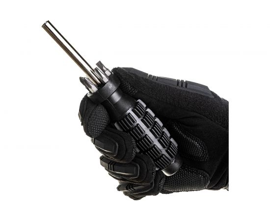 Отвертка с черной усиленной ручкой и 5 насадками CrV FIT 56245 – изображение 7