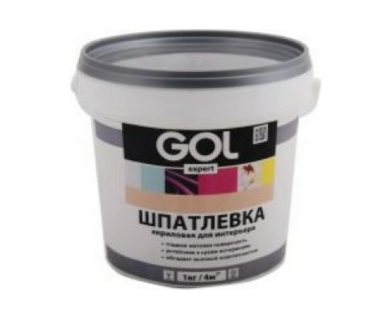 Шпатлевка акриловая Expert GOL Интерьерная 1.5 кг Palizh 11605718 