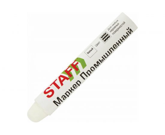 Промышленный маркер STAFF ПМ-100 твердый, белый, -20 до +40С, 150813 