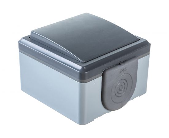 Выключатель Bylectrica 1-клавишная, IP55, серия ПРАЛЕСКА АКВА, А110-2131 03 