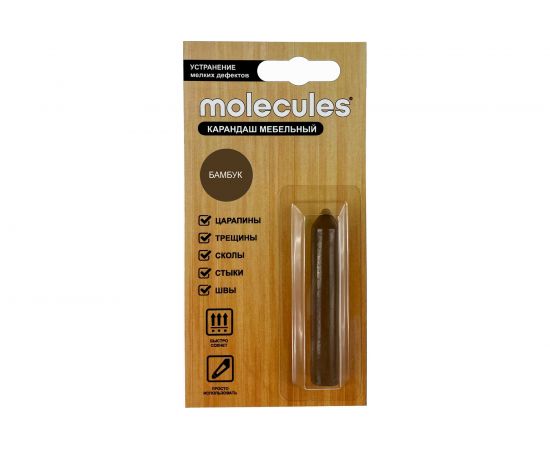 Восковой карандаш для реставрации трещин Molecules бамбук KMLS713 