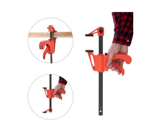 Струбцина автомат INTERTOOL 200*60мм HT-6022 