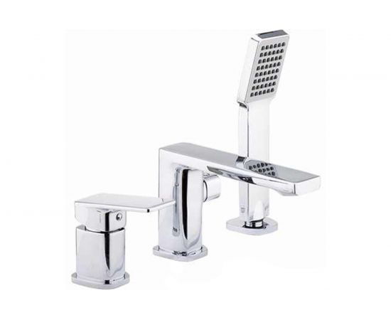 Смеситель для акриловой ванны FRAP 35к F1146 3 отверстия, б/отв. 537621 